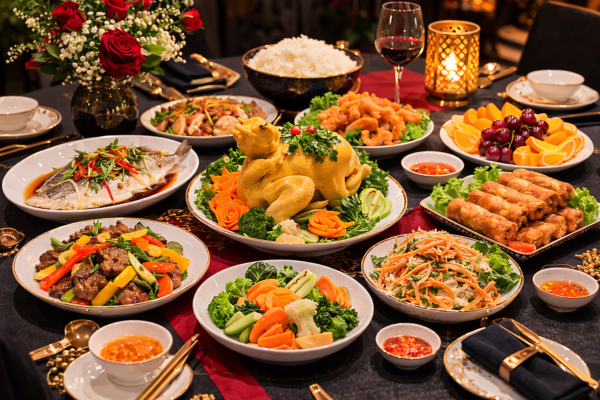 thực đơn tiệc gia đình hà nội