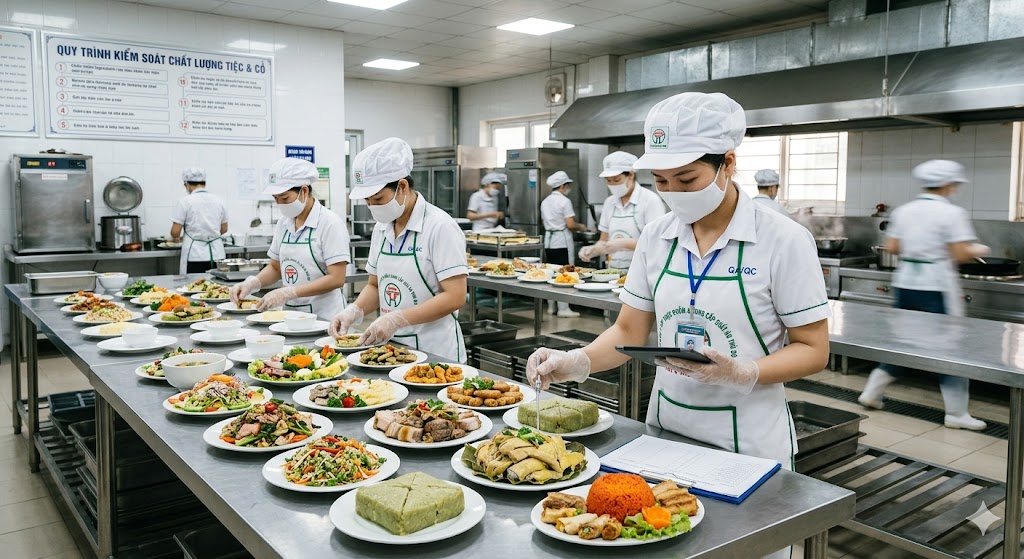 Kiểm soát chất lượng suất ăn trong tiệc và cỗ